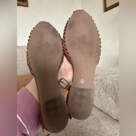 Seychelles Bits N’ Pieces Woven Flats in Honey sz 10 - Picture 7 of 9